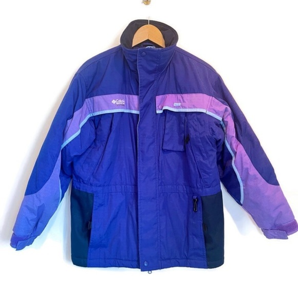 Columbia Jackets & Blazers - Columbia VTG 80s Ski Jacket Dopamine Dressing Purple & Blue, Women's Size XL